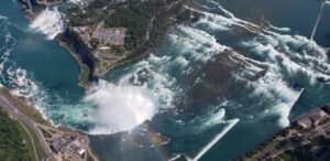 Niagara Falls. Horseshoe Falls. Aerial View